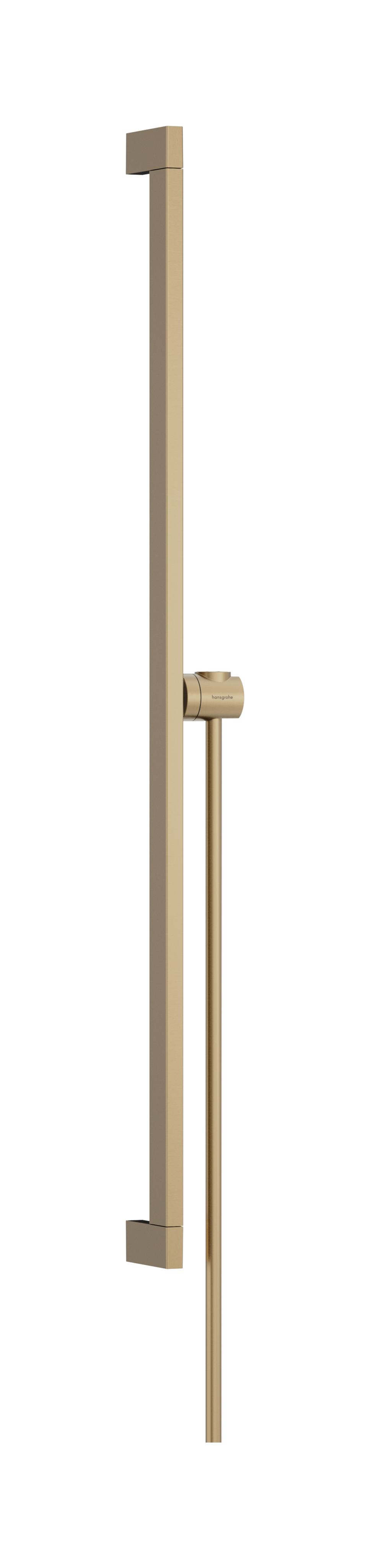 Hansgrohe Unica glijstang E Puro 90 cm met easy slide schuifstuk en Isiflex doucheslang 160 cm, Brushed Bronze