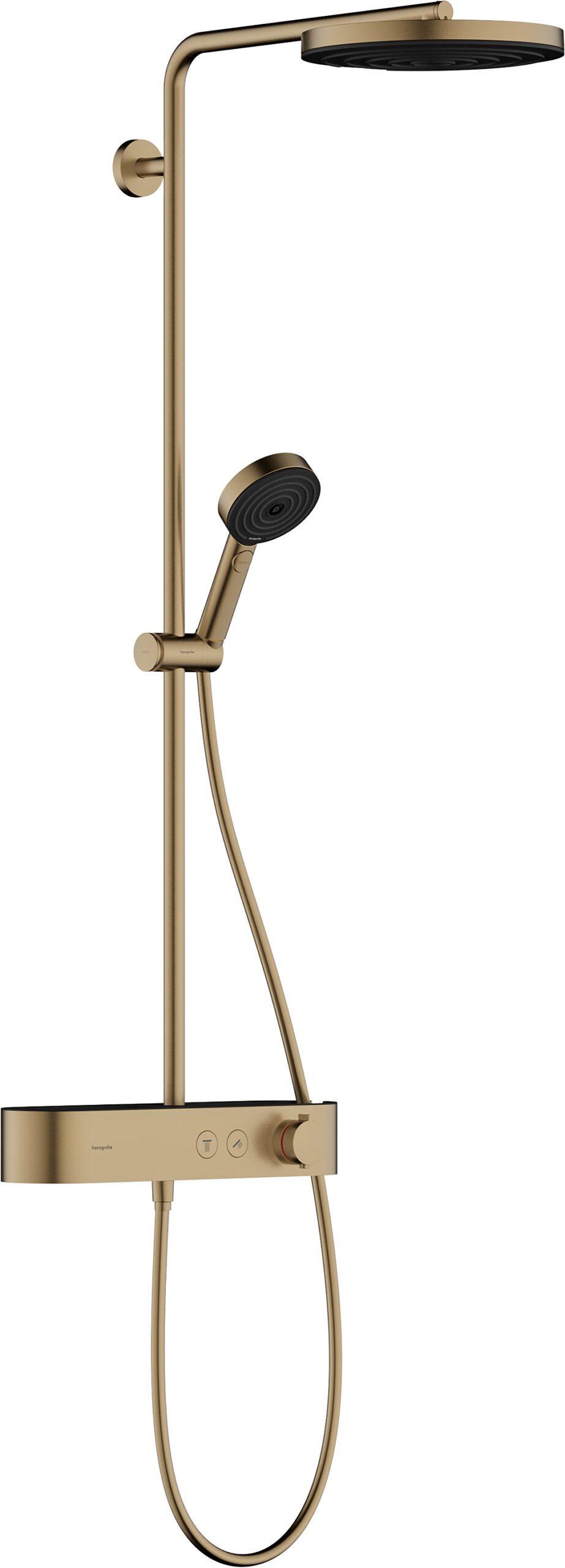 Hansgrohe Pulsify S Showerpipe 260 1jet met ShowerTablet Select 400, Brushed Bronze