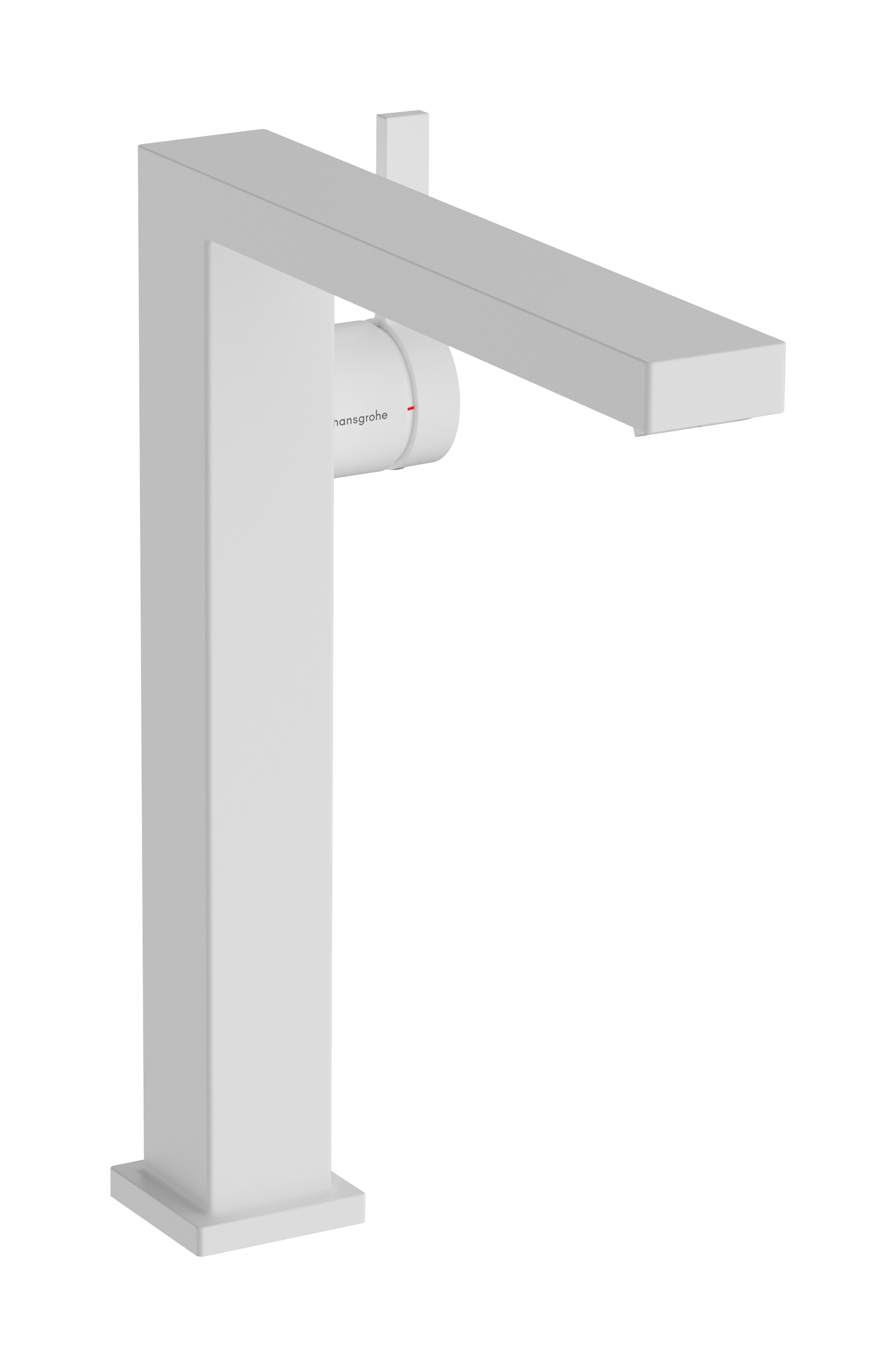 Hansgrohe Tecturis E ééngreeps wastafelkraan 240 Fine CoolStart voor waskommen met afvoerplug, mat wit