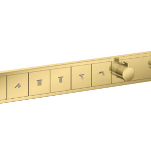 Hansgrohe RainSelect thermostaat inbouw voor 5 functies, Polished Gold Optic