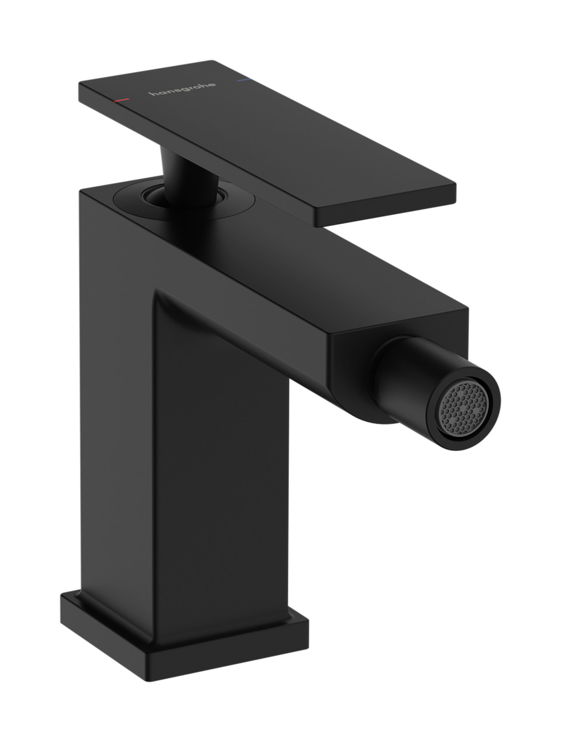 Hansgrohe Tecturis E ééngreeps bidetkraan met PopUp trekwaste, mat zwart