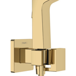 Hansgrohe bidethanddouche 1jet E EcoSmart voor koud water met douchehouder en doucheslang 125 cm, Polished Gold-Optic