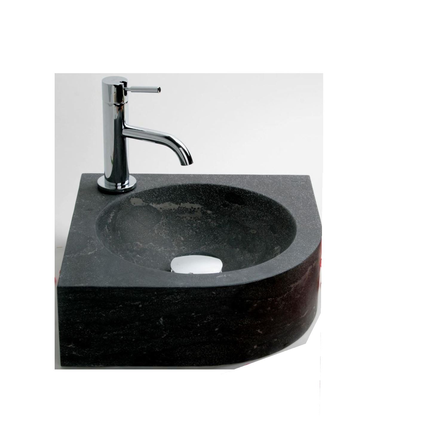 FonteinPack Rondo hardsteen 30x30x10cm (Keuze uit 18 kranen)