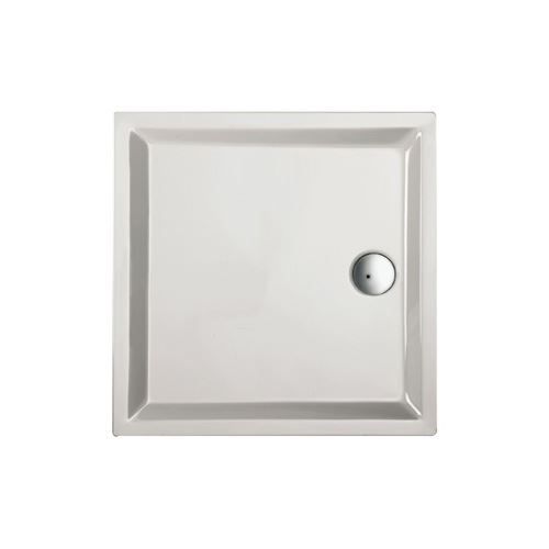 Douchebak acryl+ wit 100 x 100 cm vierkant 4cm hoog