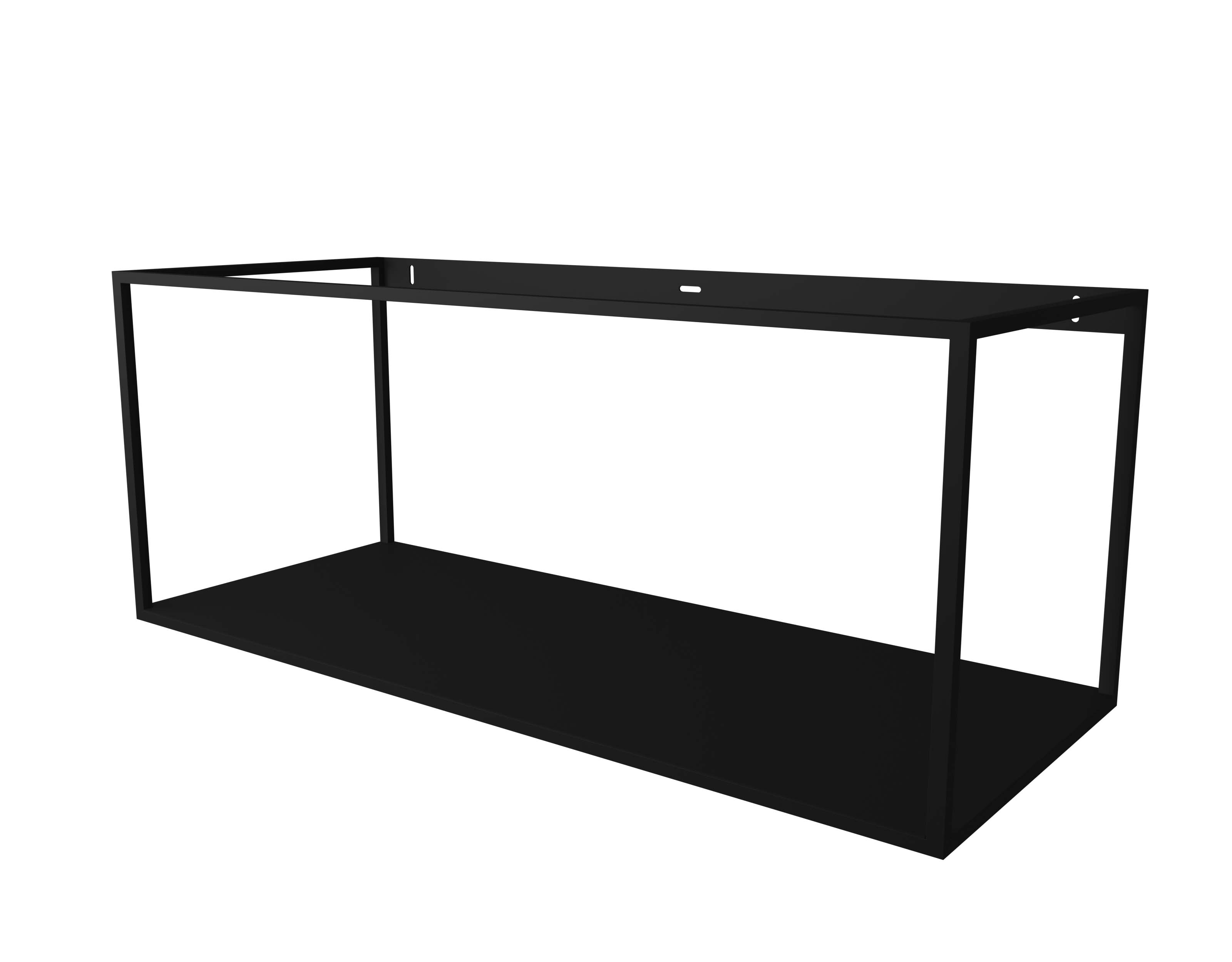 INK Stalen frame met een vaste stalen bodemplaat 120 cm x 48 cm x 48 cm Mat zwart 1901264