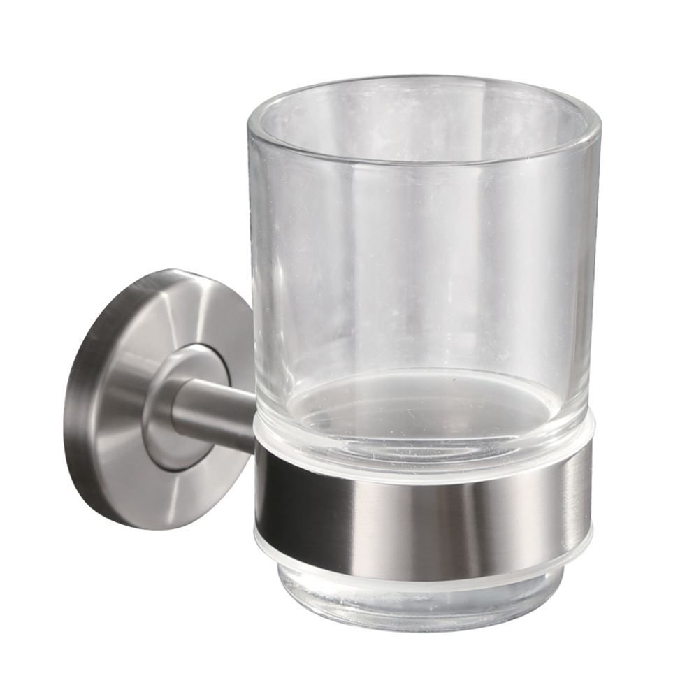 Wiesbaden glashouder met glas RVS 304