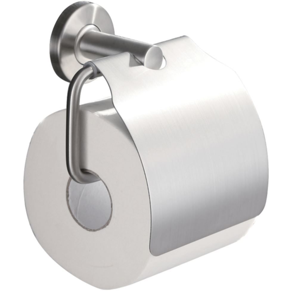 Wiesbaden toiletrolhouder met klep RVS 304