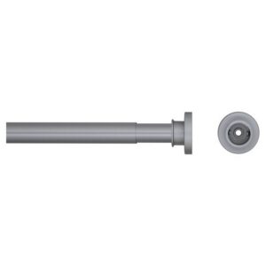 Douchegordijnstang Seallux diameter 28 mm verstelbaar van 80 cm tot 130 cm mat aluminium