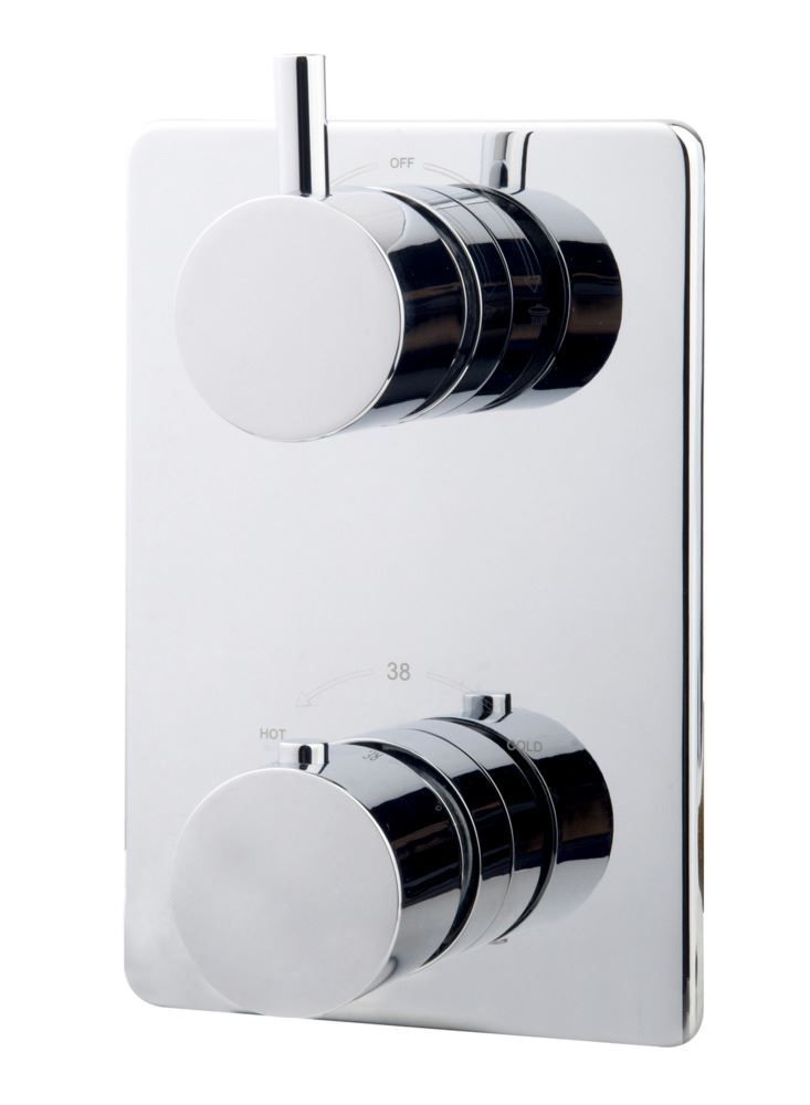 Afbouwdeel Wiesbaden Caral Thermostatisch 2-Weg Chroom