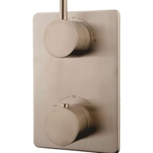 Wiesbaden Caral afbouwdeel thermostaat 2 weg RVS Look