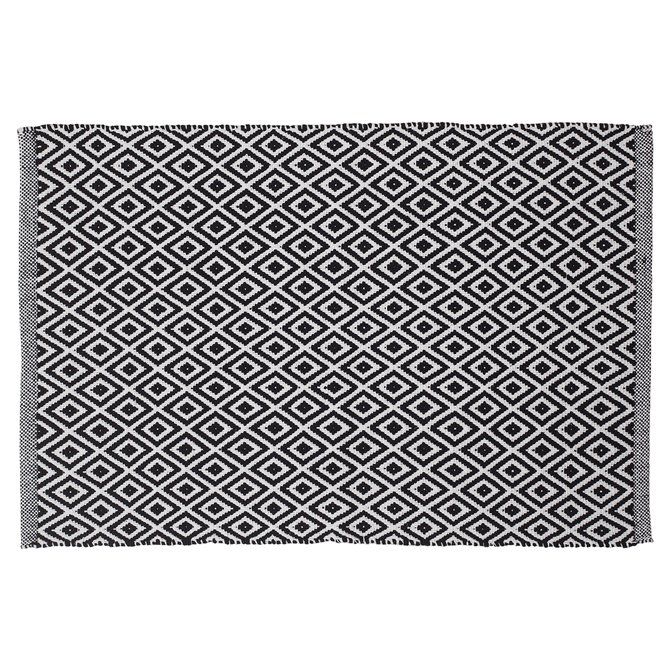 Badmat Sealskin Trellis 60x90 cm Katoen Zwart