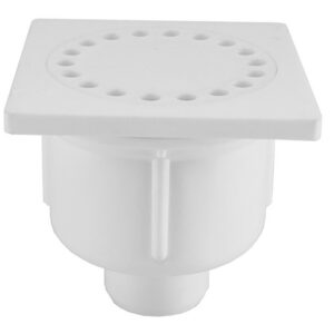 Wiesbaden doucheplug 10x10 onderuitlaat wit