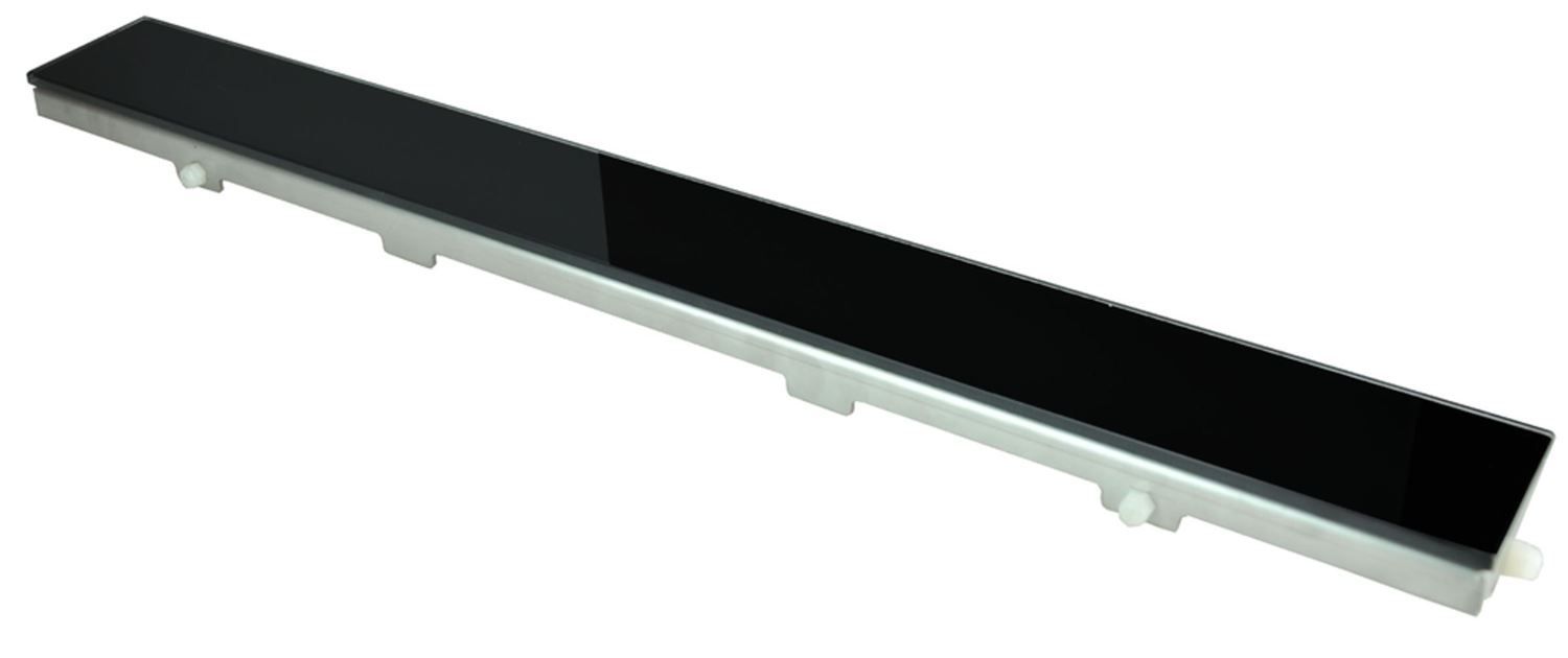 Glasrooster zwart 900x70 tbv RVS douchegoot