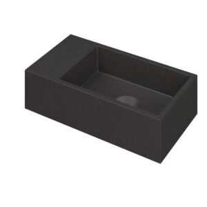 INK Versus Fontein Quartz Zonder Kraangat Links Zwart 36x18x9cm