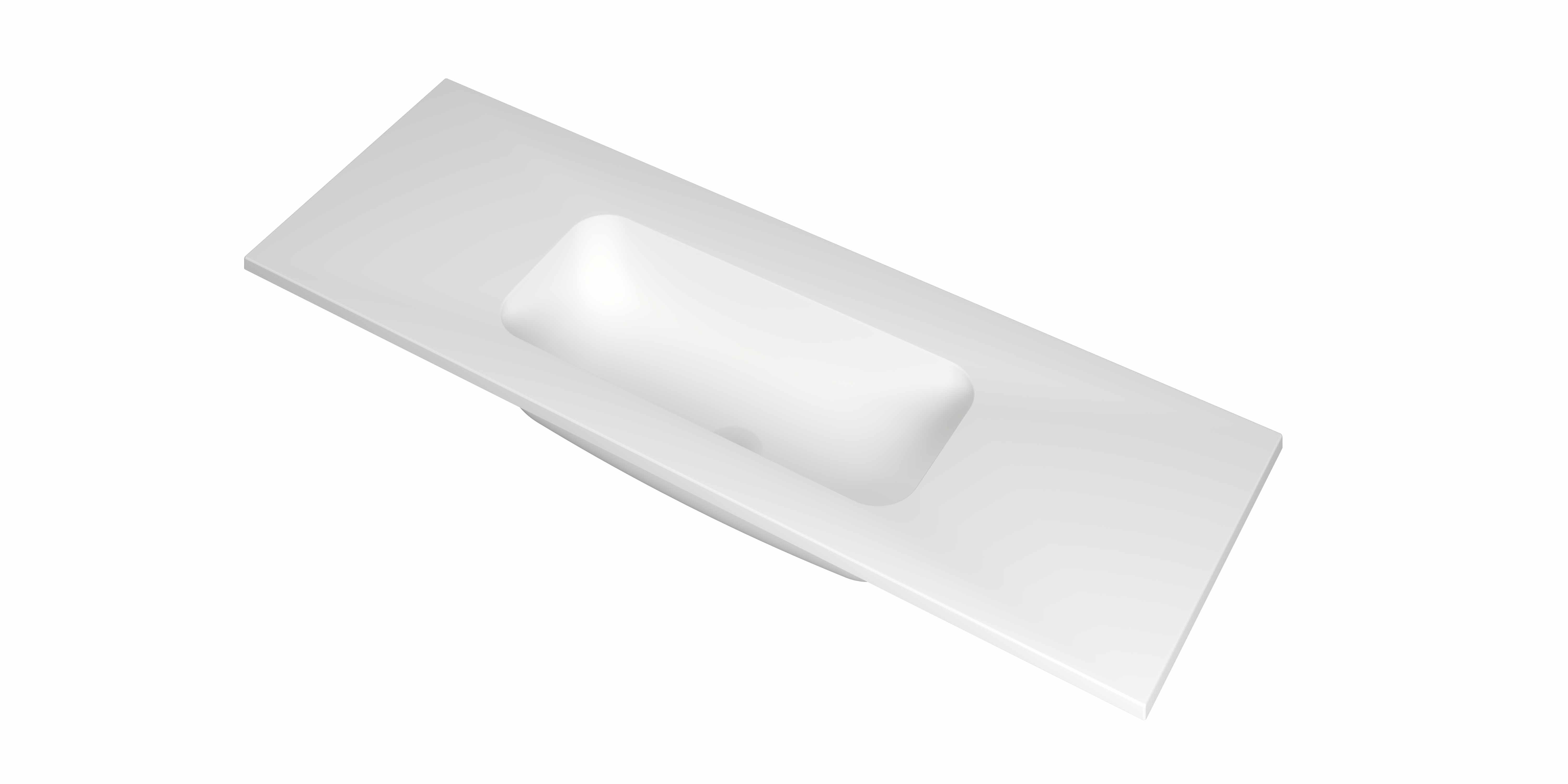 Wastafel INK Reflekt 1200x400x15 mm Mat wit 3407750