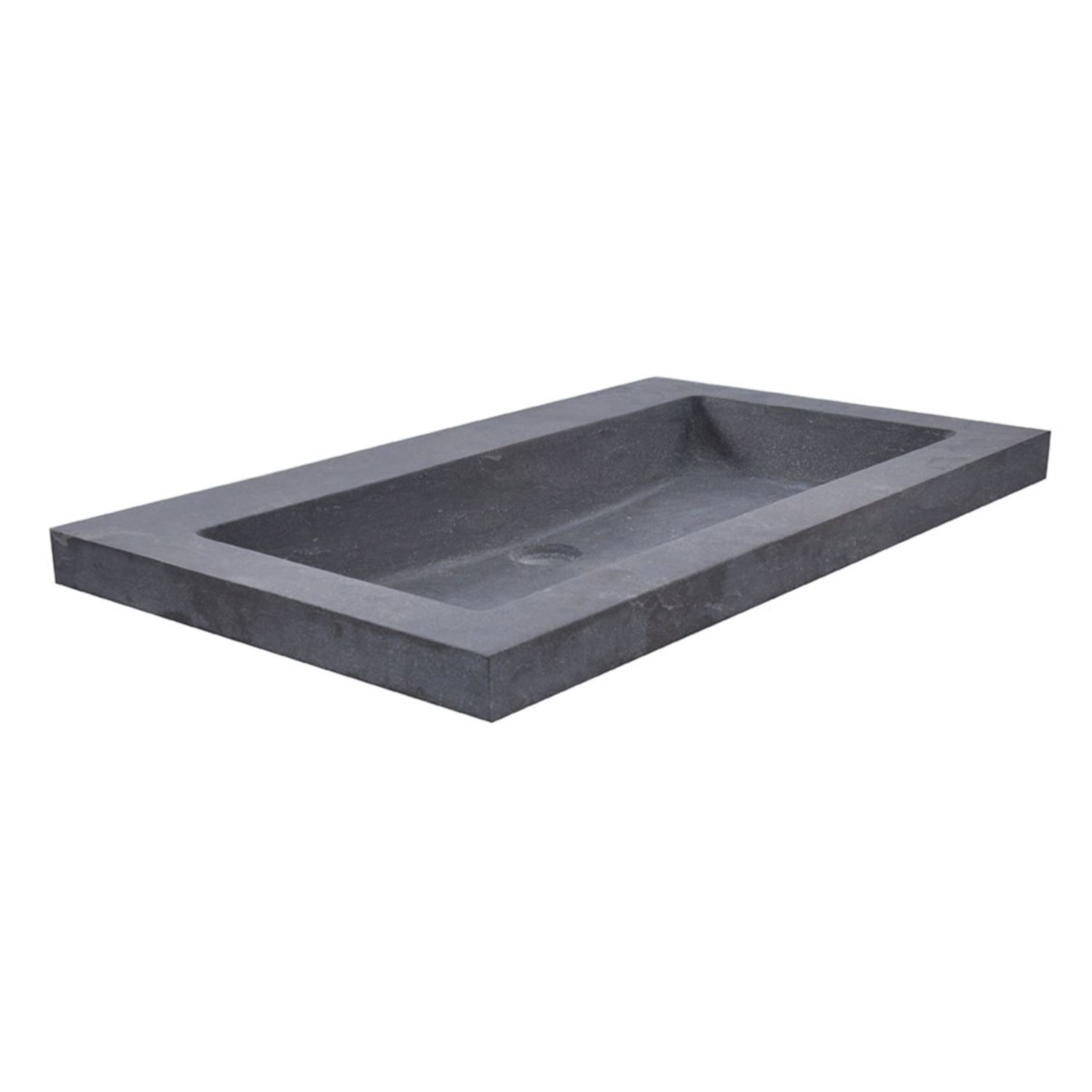 Wastafel Hardsteen Wiesbaden 80x46x5 cm (0 kraangaten)