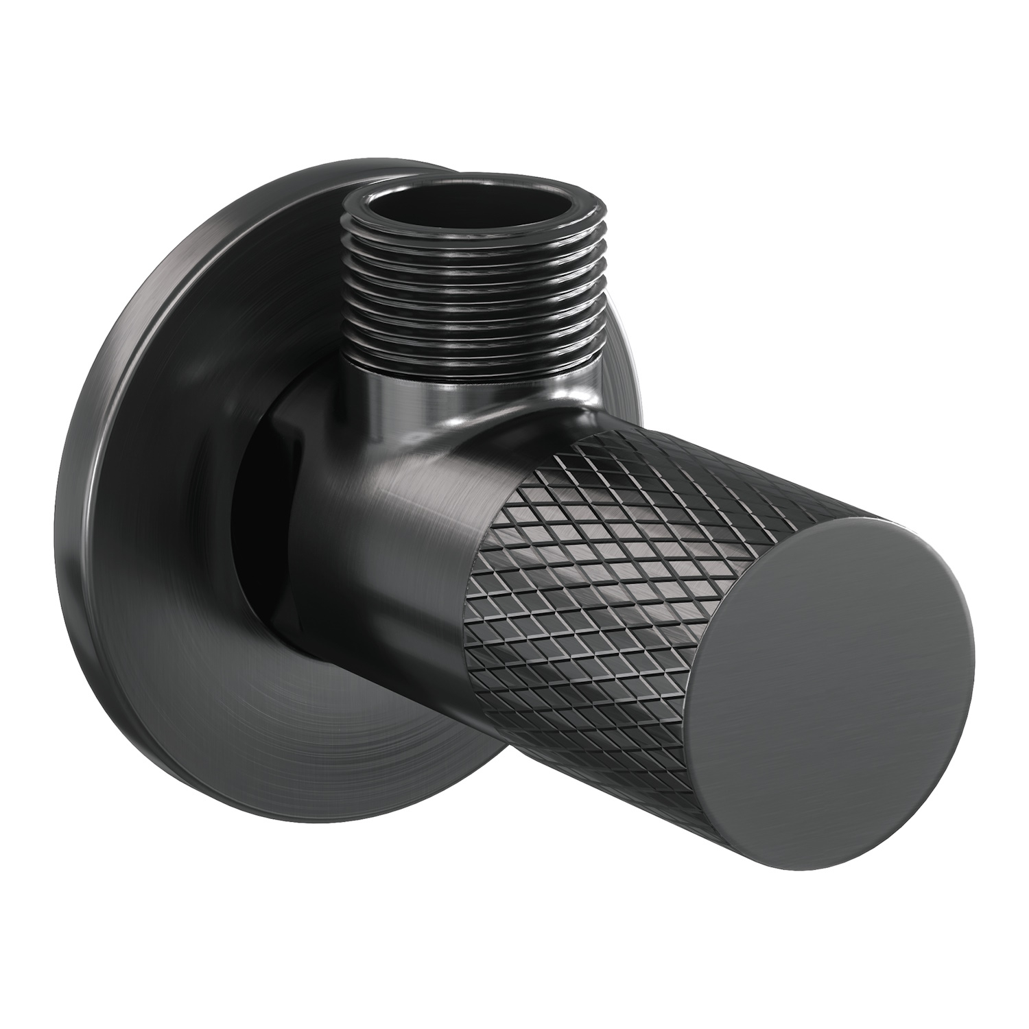 Hoekstopkraan Brauer Gunmetal Carving Edition Compleet Met Slang Gunmetal Geborsteld PVD