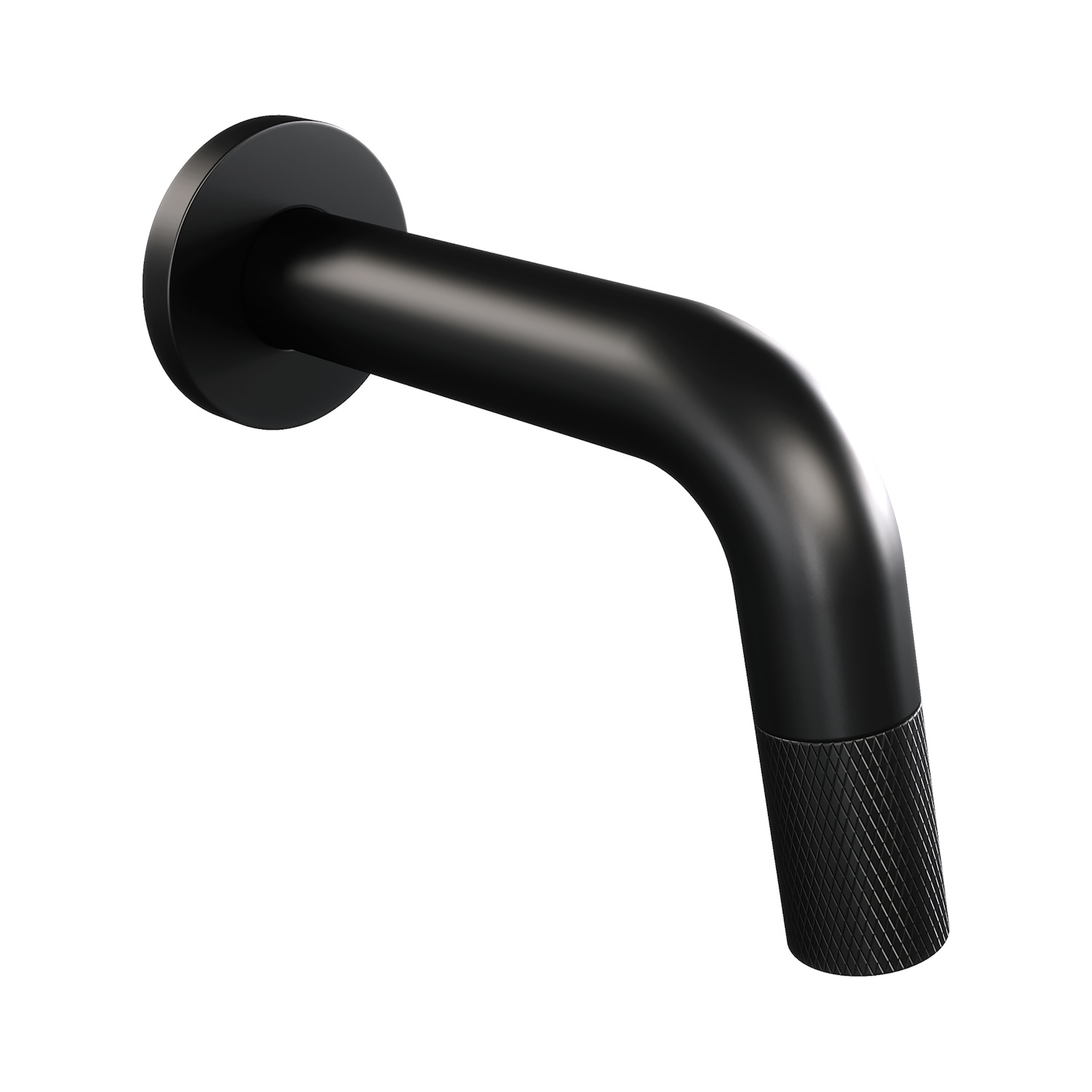 Inbouw Fonteinkraan Brauer Black Carving Edition Inkortbaar Mat Zwart
