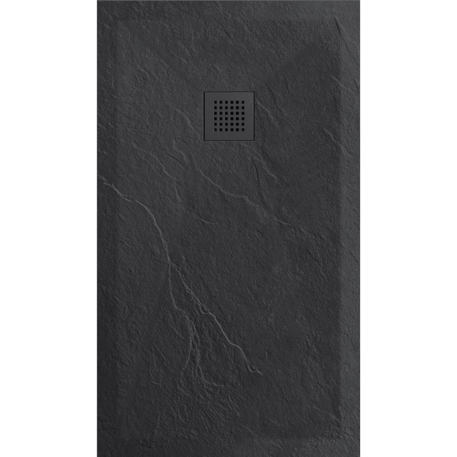 Douchetub Sanimar Sanistone 120 x 90 cm Zwart
