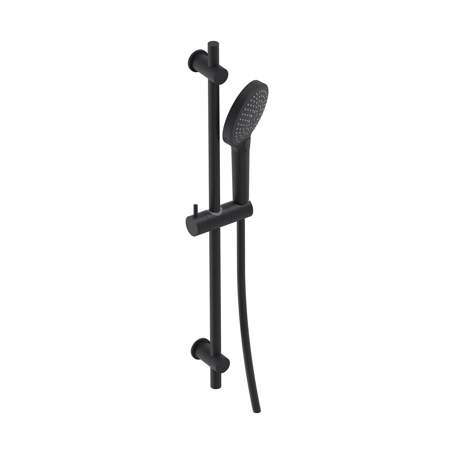 Glijstangset MAY Met 3-Standen Handdouche, Doucheslang en Glijstang 70 cm Mat Zwart PED