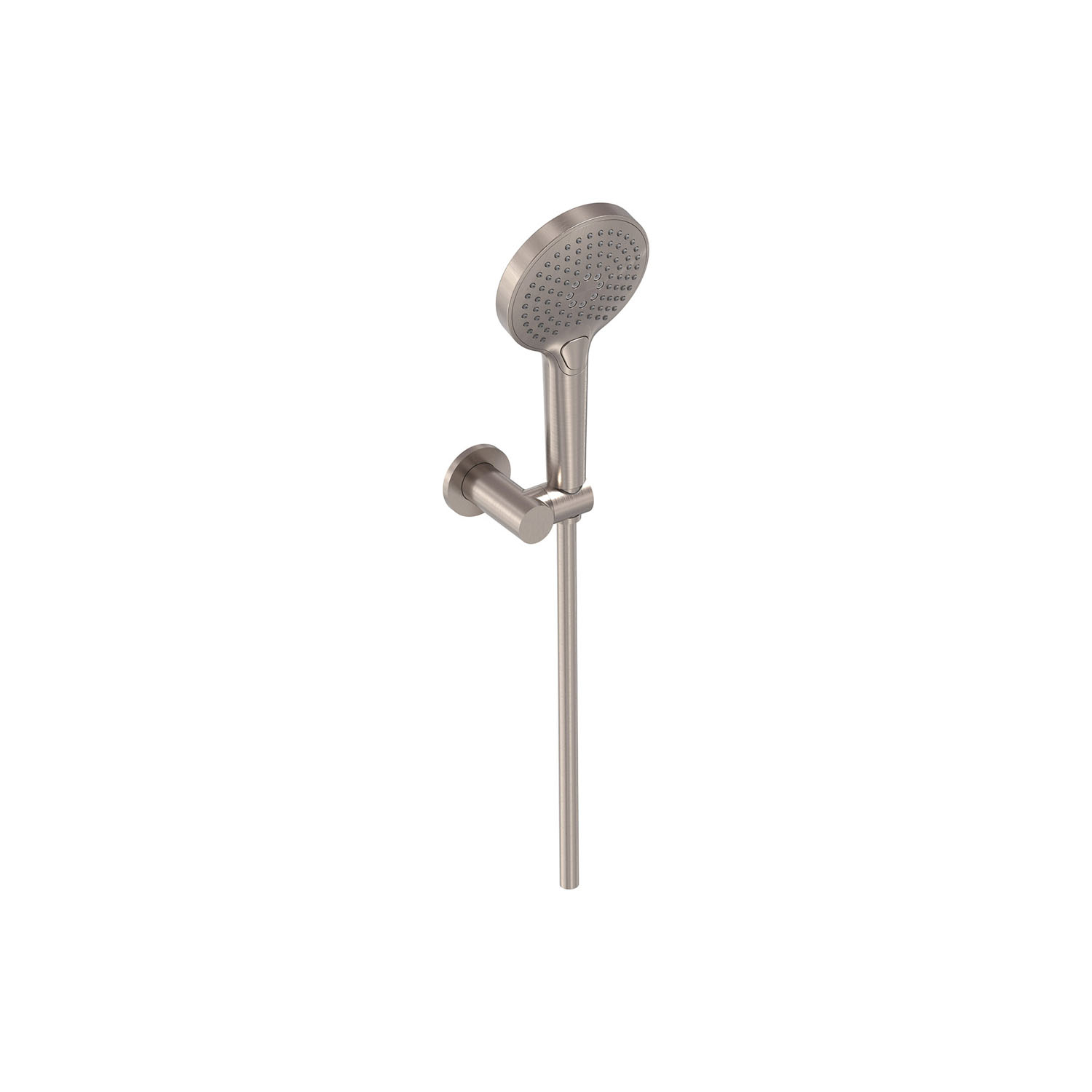Handdoucheset MAY 3-Standen Handdouche, Verstelbare Wandsteun en Smooth Doucheslang 125 cm Geborsteld Nickel PVD