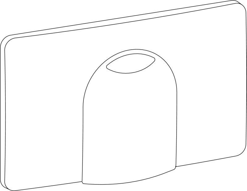 Wisa Serie 2100 So Afdekplaat Wit