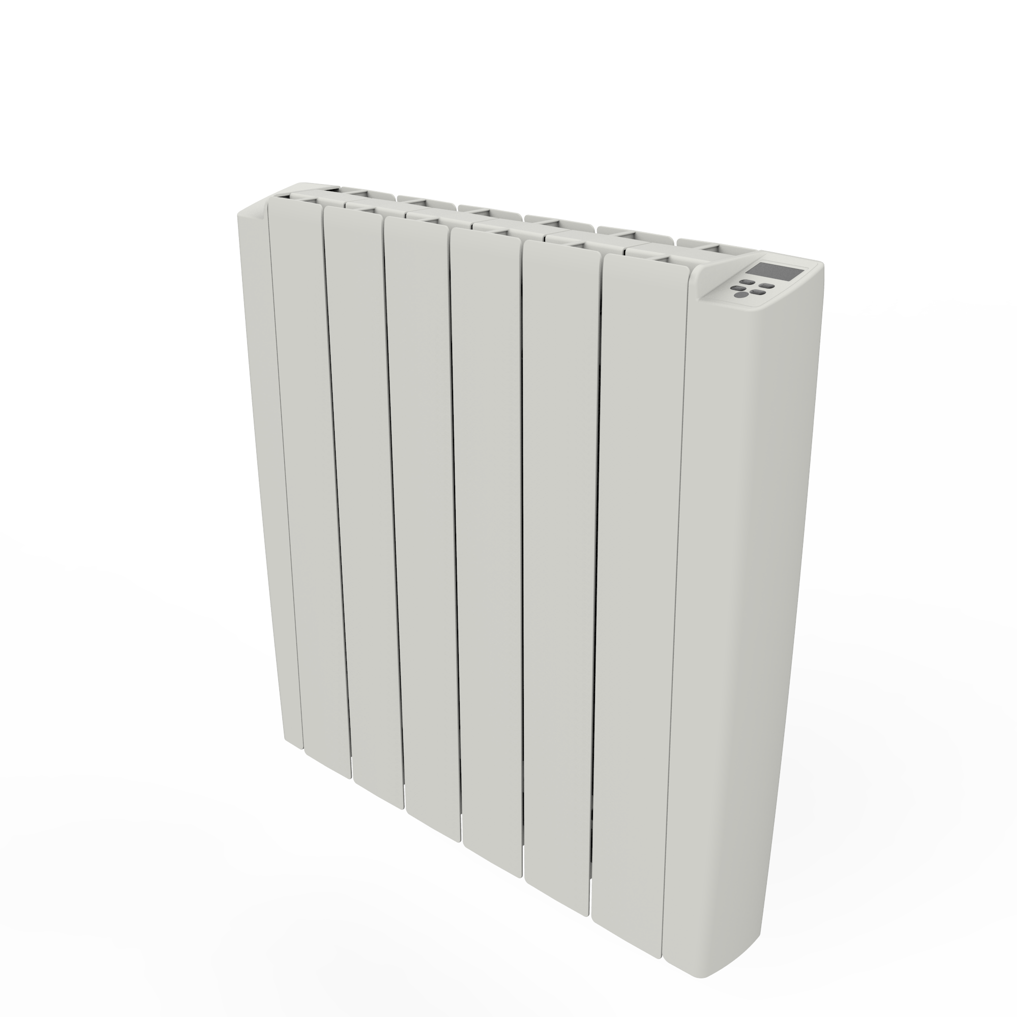 Elektrische Radiator BWS Mash 58x108 cm 2000W Muurbevestiging Met Stekker en Afstandsbediening Wit