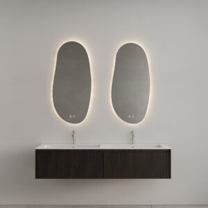 Badkamermeubel Gliss Design Timotheus 180 cm Charcoal (Keuze Wastafel)