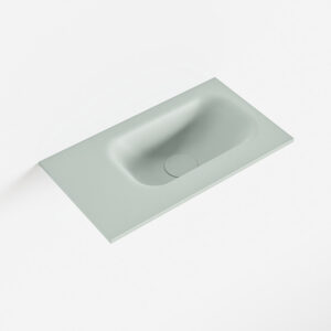MONDIAZ EDEN Greey solid surface inleg wastafel voor toiletmeubel 40cm. Positie wasbak rechts