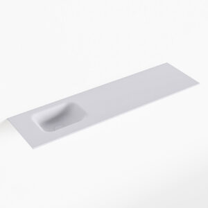 MONDIAZ LEX Cale solid surface inleg wastafel voor toiletmeubel 110cm. Positie wasbak links