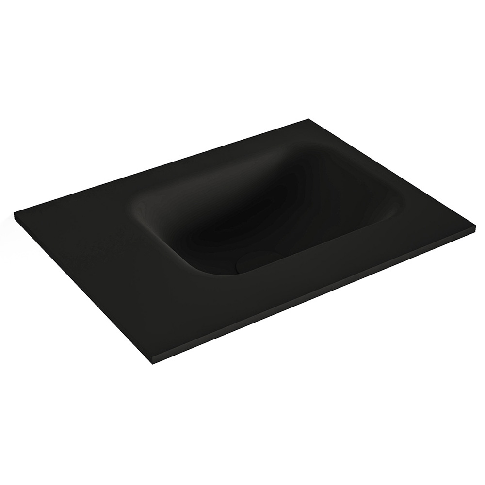 MONDIAZ LEX Urban solid surface inleg wastafel voor toiletmeubel 40cm. Positie wasbak rechts