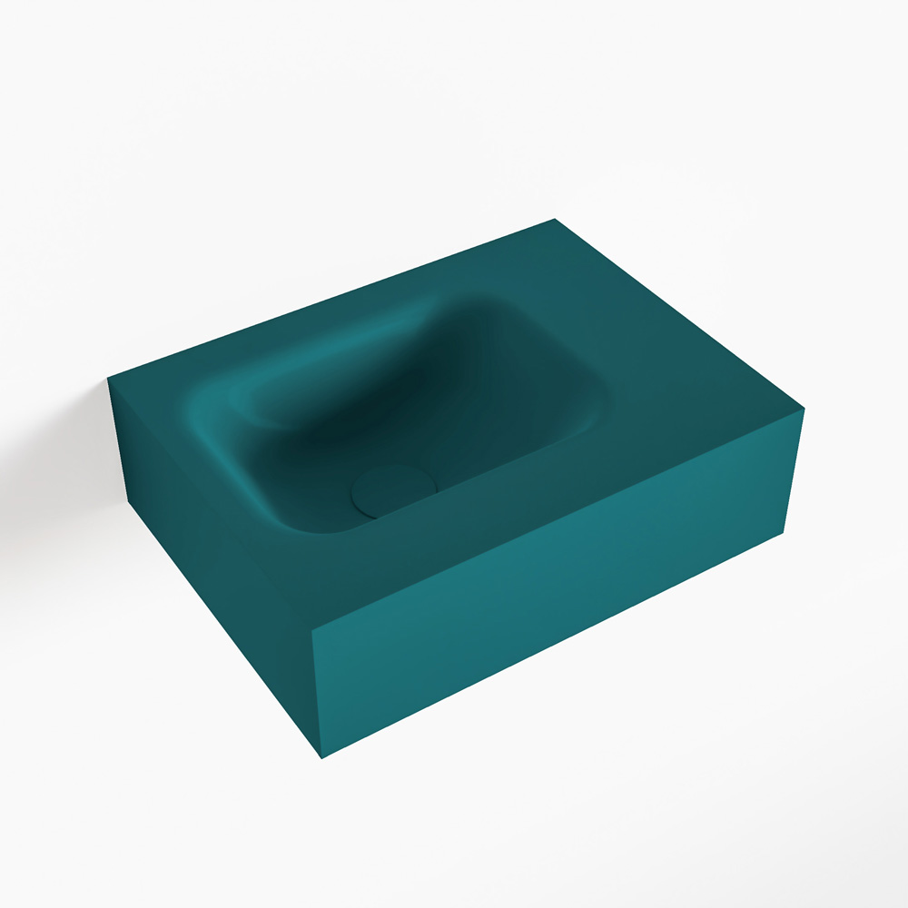MONDIAZ LEX Smag vrijhangende solid surface wastafel 40cm. Positie wasbak links