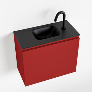 MONDIAZ OLAN 60cm toiletmeubel fire. LEX wastafel urban midden 1 kraangat