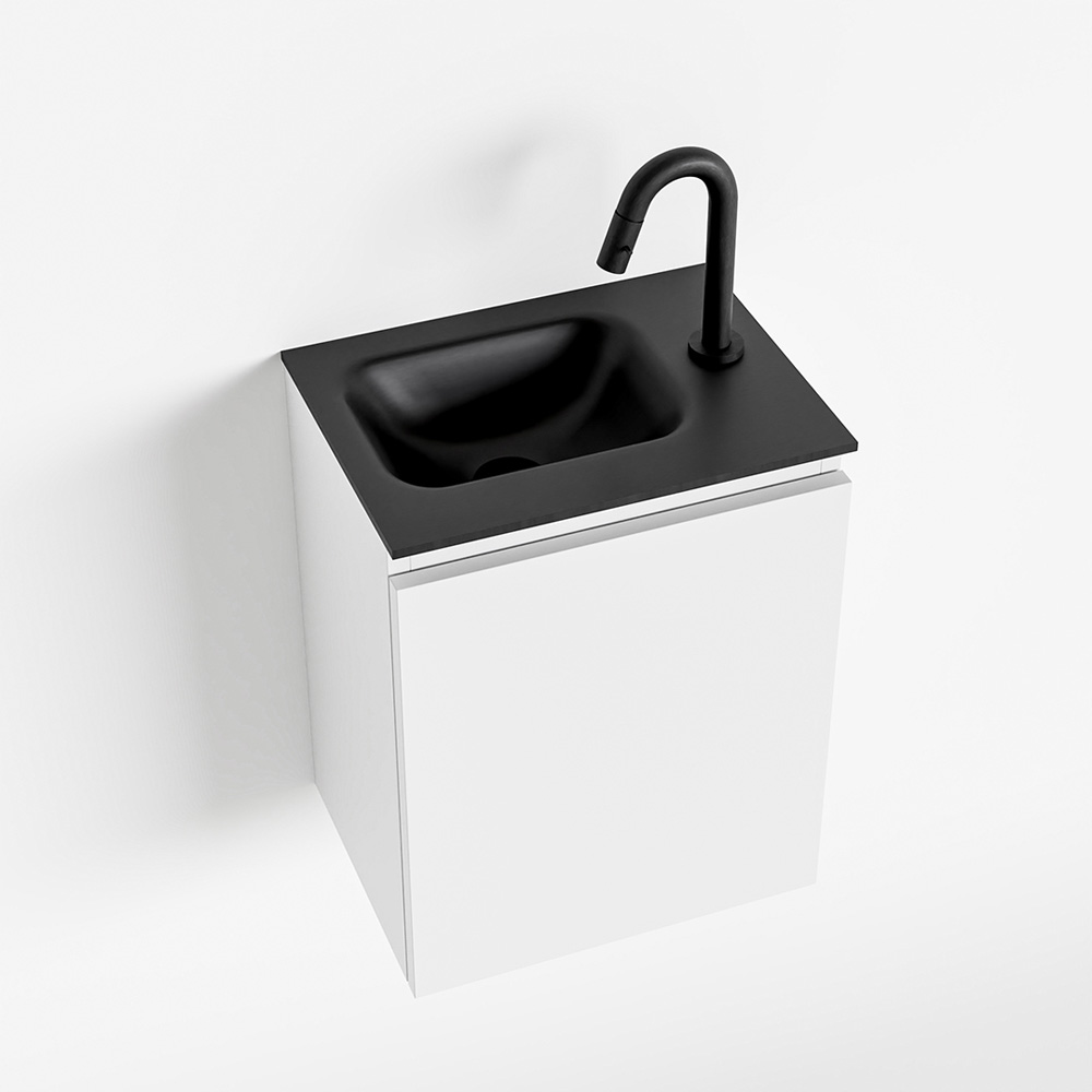 MONDIAZ OLAN 40cm toiletmeubel talc. LEX wastafel urban links 1 kraangat