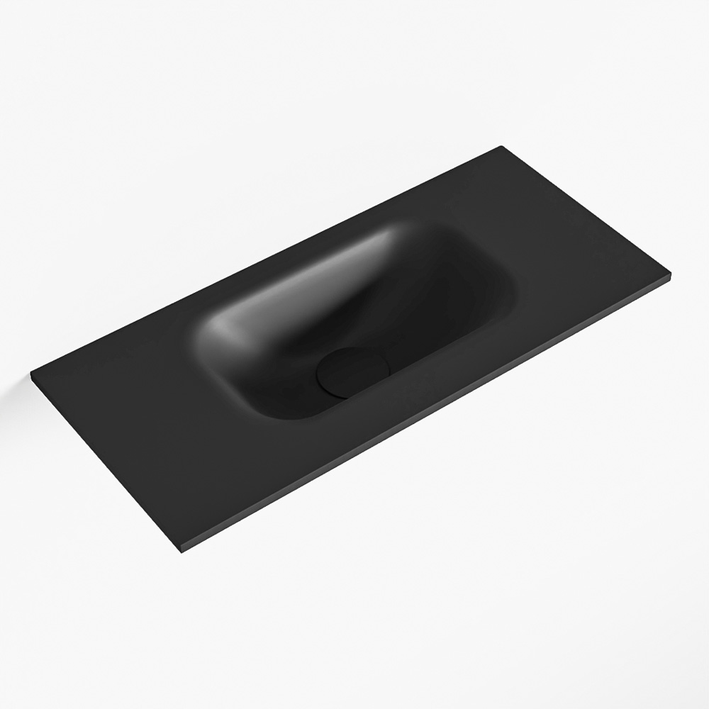 MONDIAZ EDEN Urban solid surface inleg wastafel voor toiletmeubel 50cm. Positie wasbak midden