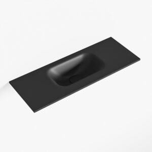 MONDIAZ EDEN Urban solid surface inleg wastafel voor toiletmeubel 60cm. Positie wasbak midden