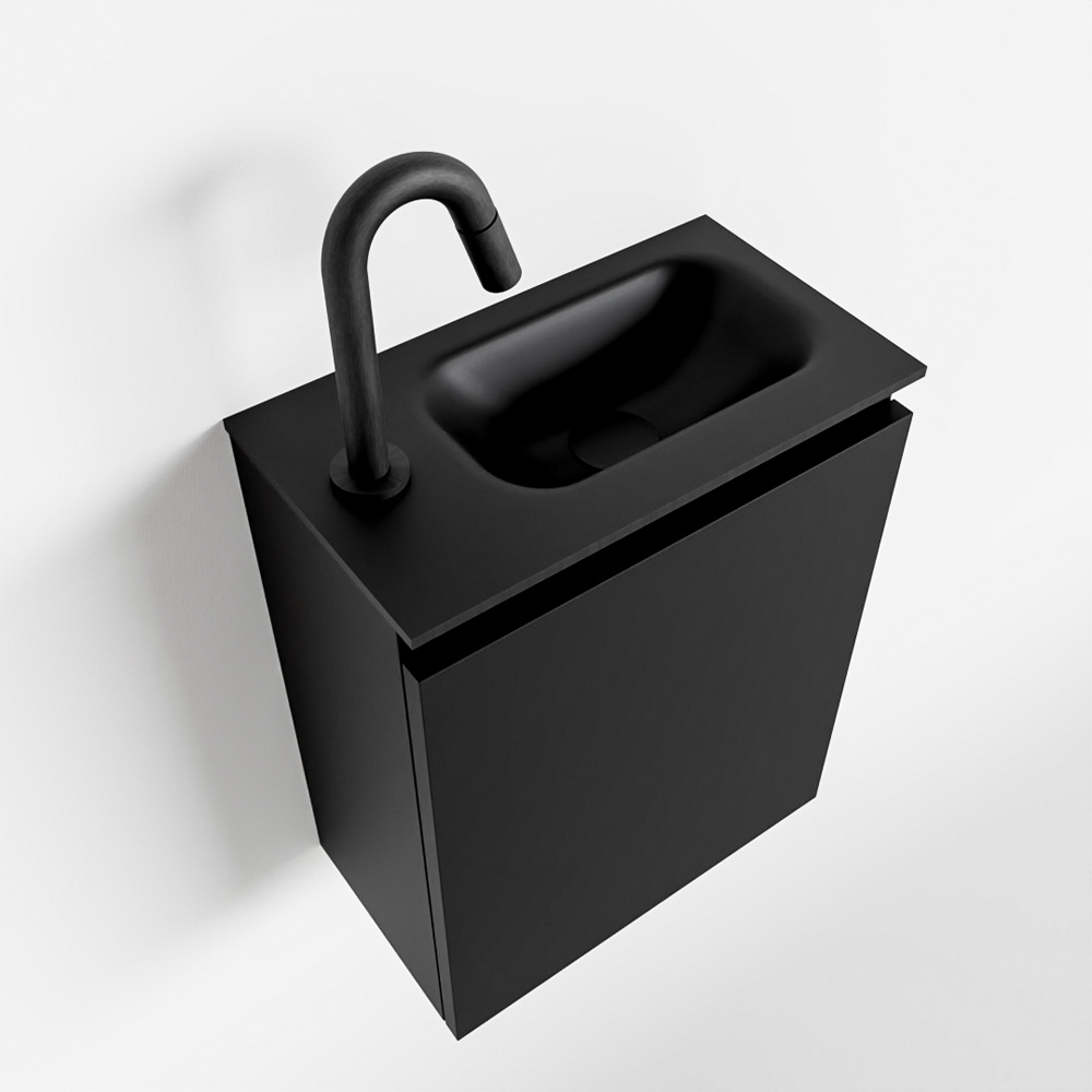 MONDIAZ TURE 40cm toiletmeubel urban. EDEN wastafel urban rechts 1 kraangat