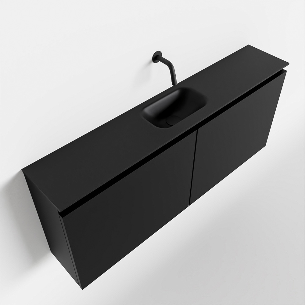 MONDIAZ TURE 120cm toiletmeubel urban. EDEN wastafel urban midden geen kraangat