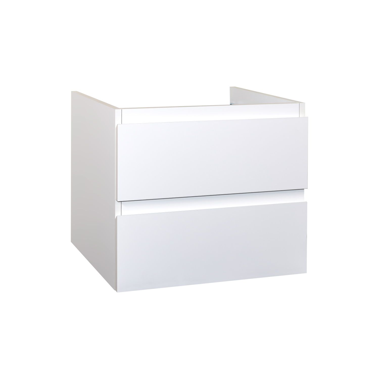 Badkamermeubelset BWS Sally 60 cm Twee Soft-Close Lades Mat Wit