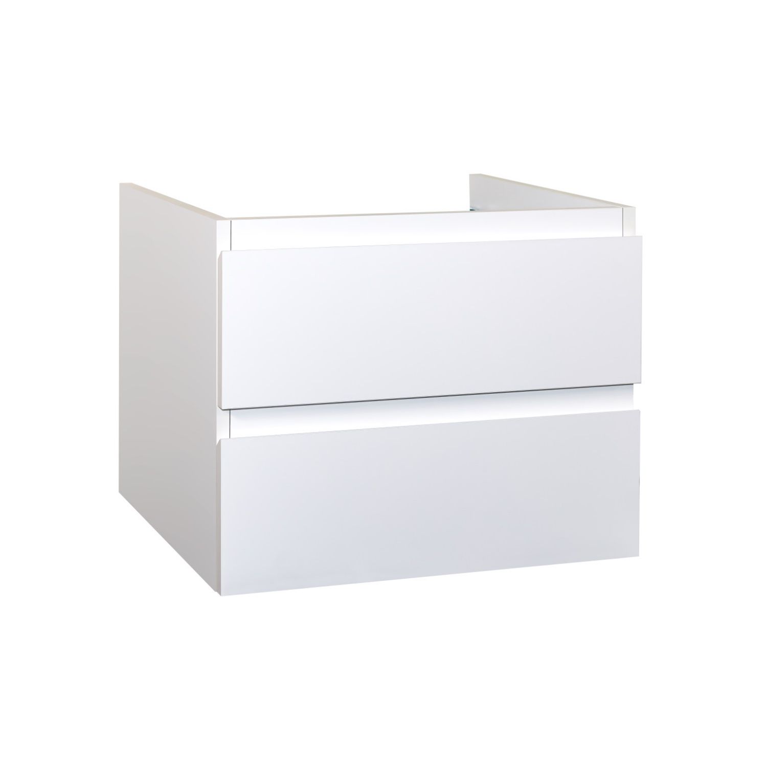 Badkamermeubelset BWS Sally 80 cm Twee Soft-Close Lades Mat Wit