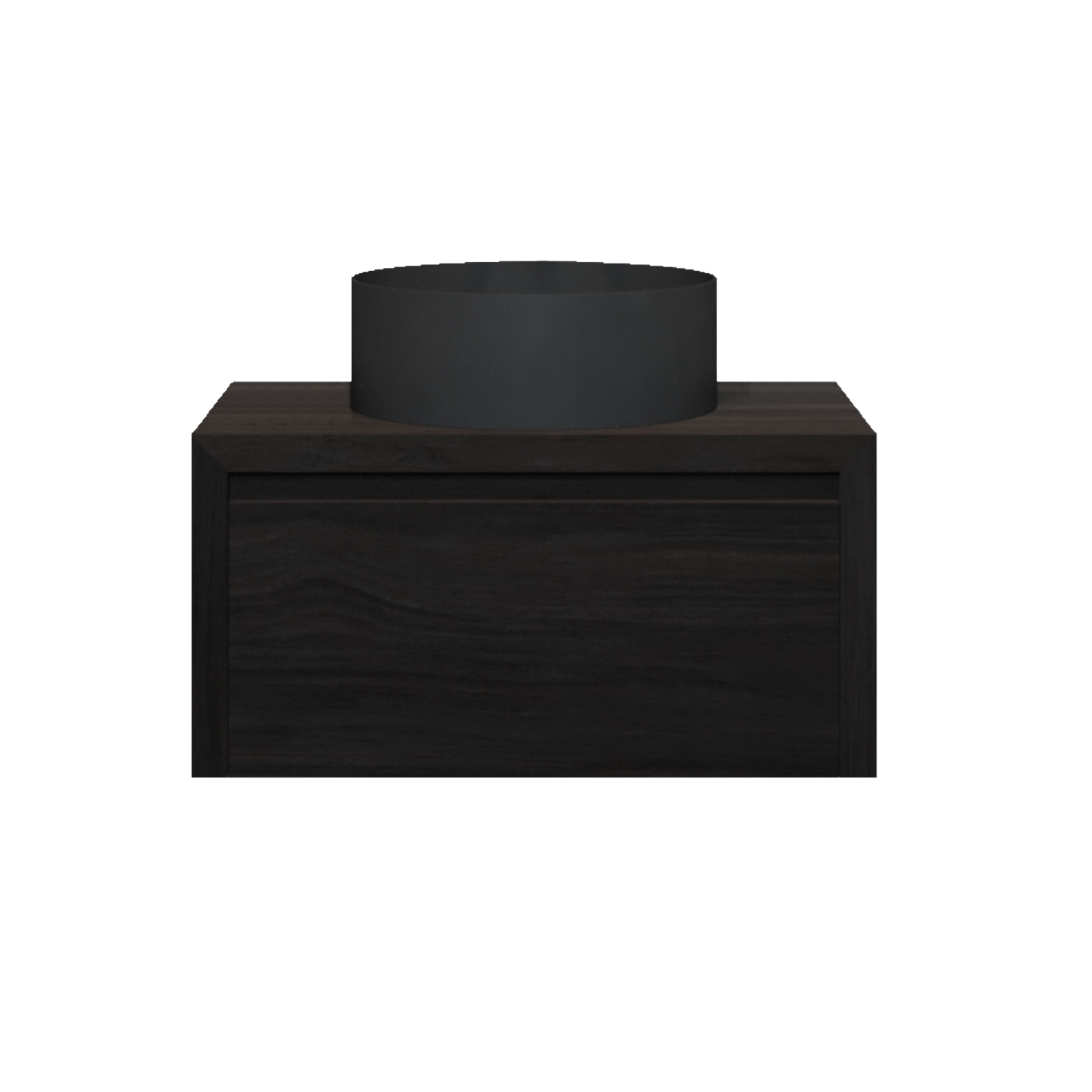 Badkamermeubelset Gliss Ares 70 cm Met Waskom Charcoal