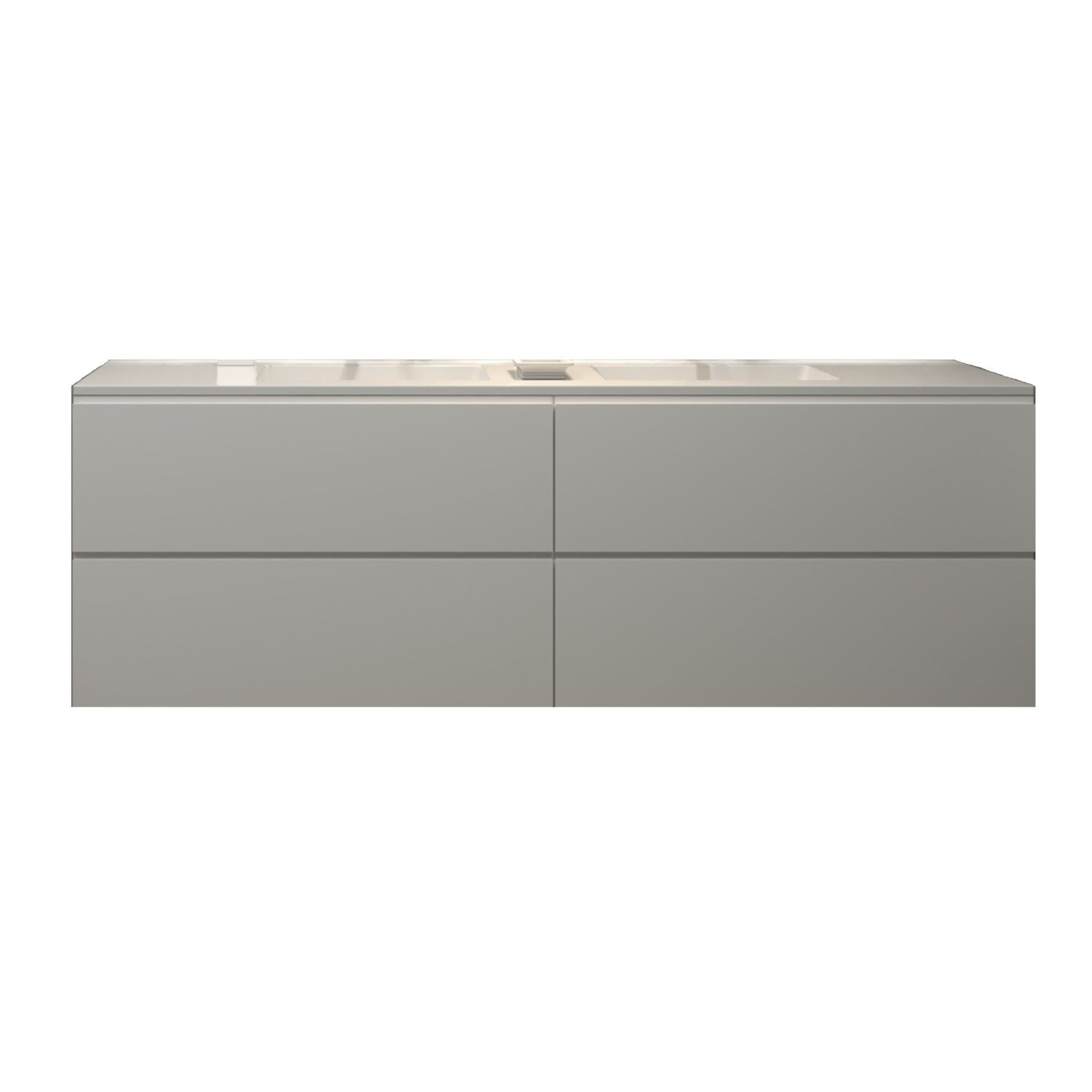 Badkamermeubelset Gliss Hermes 180 cm Hoogglans Wit