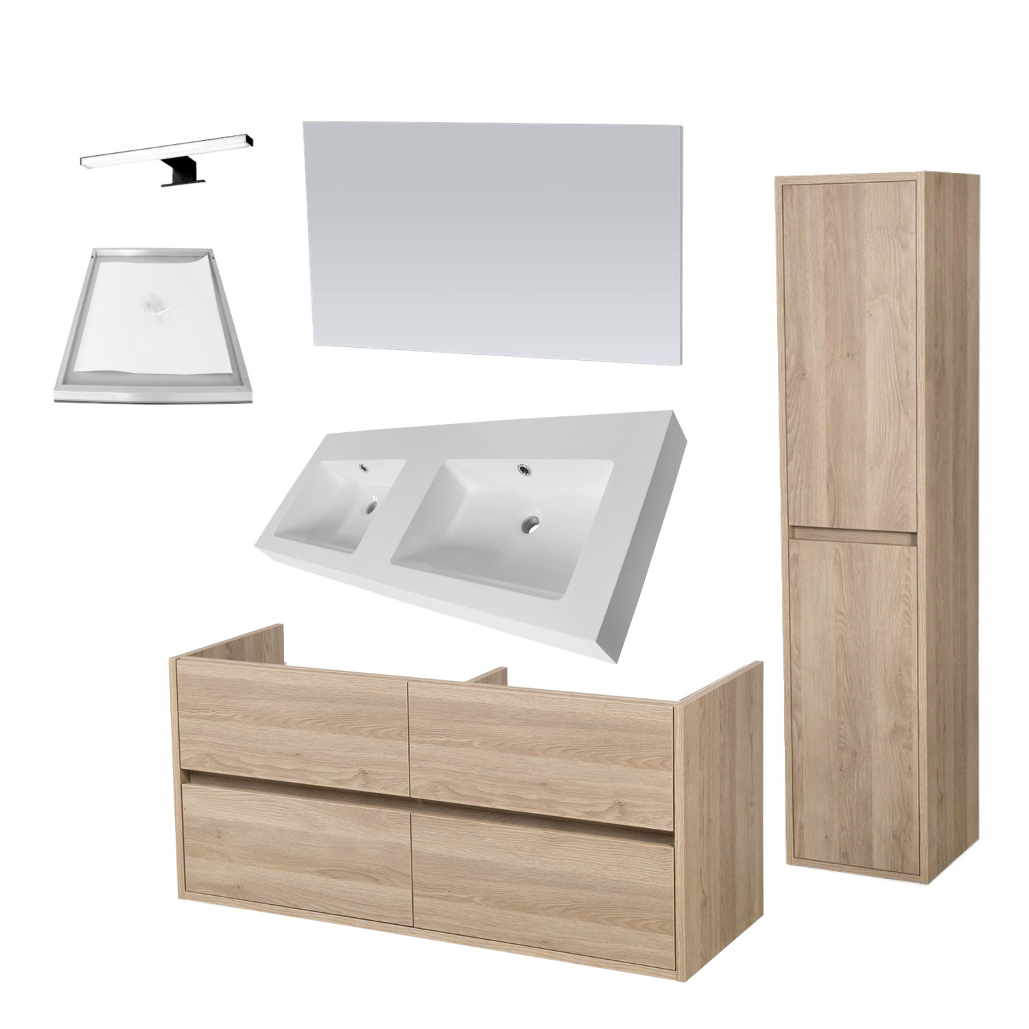 Badkamermeubelset NEXXT 120-4 Legno Calore