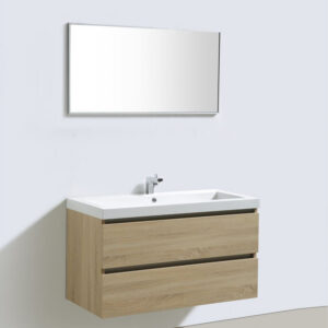 Badkamermeubelset Sanilux Trendline 100x47x50 cm 1 Kraangat Light Wood