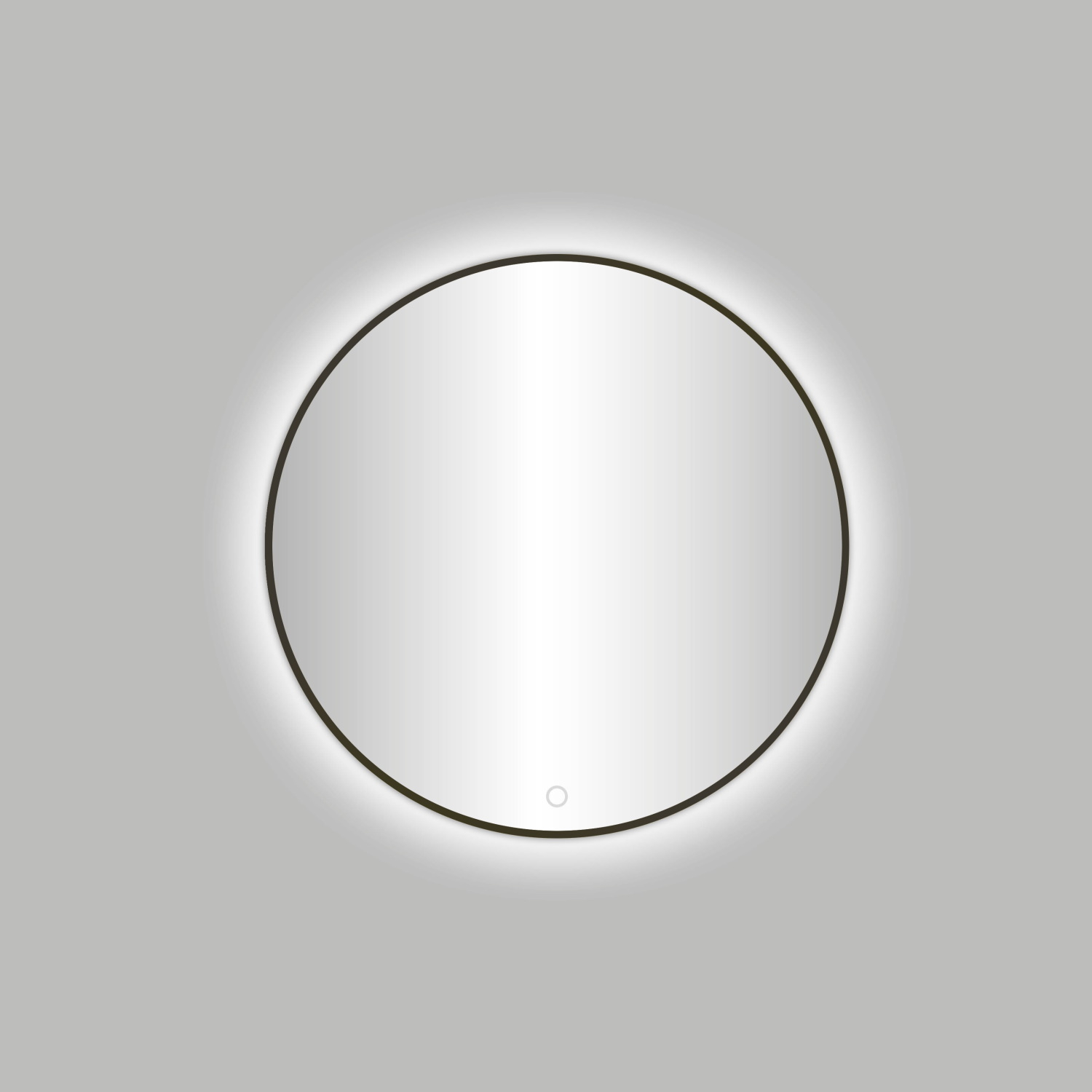 Badkamerspiegel Best Design Venetie LED Verlichting 60x60 cm Rond Gunmetal