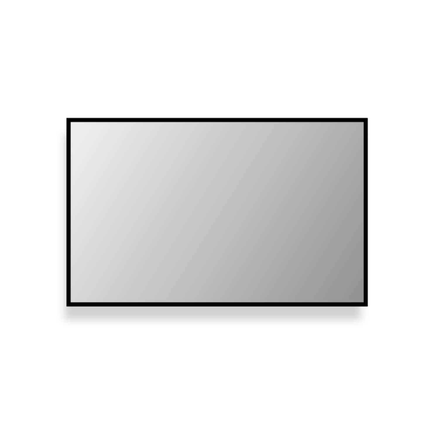 Badkamerspiegel BWS Salt 80x60 cm Zwart