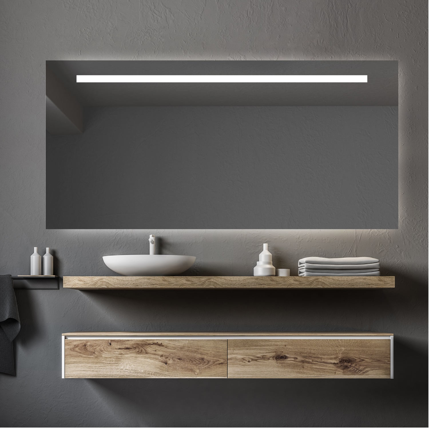 BWS Badkamerspiegel | Spark | met LED verlichting | 180x70cm