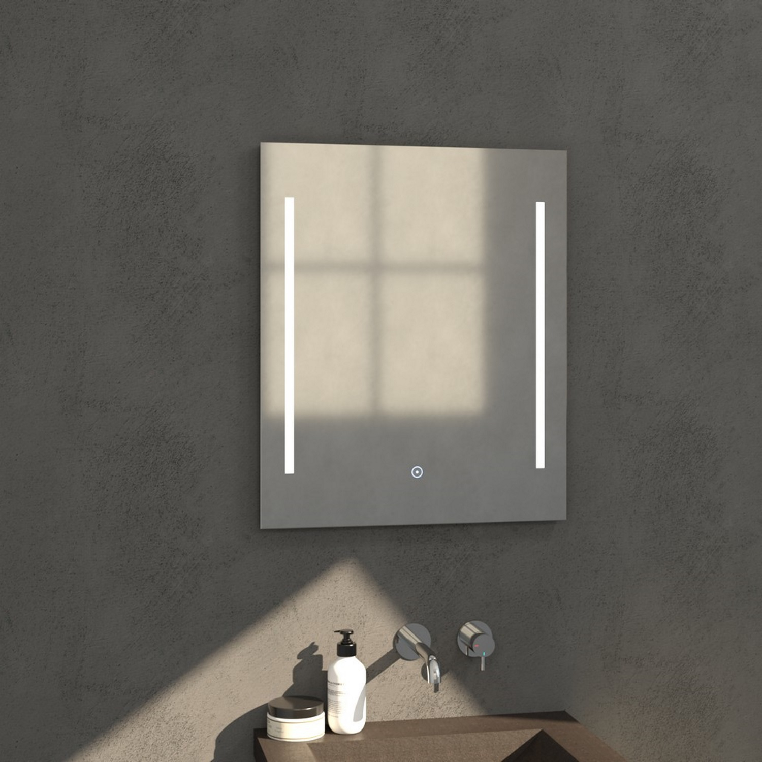 Badkamerspiegel met LED Verlichting Sanitop Deline 198x70x3 cm