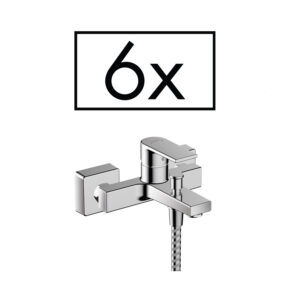 Badmengkraan Opbouw HansGrohe Vernis Shape Eengreeps Projecten 6 stuks Chroom
