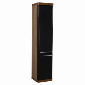 Badmeubelkast BWS Piano 180x40x35cm Zwart Bruin